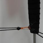 for added security on rough or unlevel surfaces lock legs together with carabiner